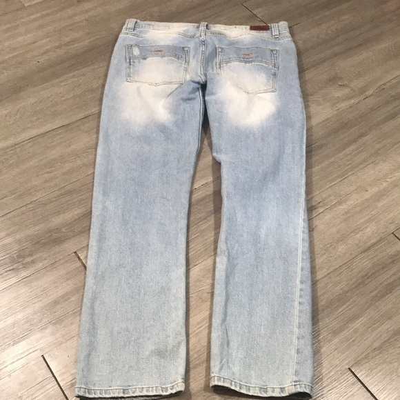 RSQ “London Skinny” Light Wash Distressed Stretch Jeans  size 32x30 - Picture 2 of 12